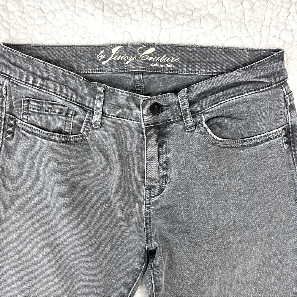 Juicy Couture Women's Gray Low Rise Skinny Jeans Stretch Denim Size 28 - Picture 3 of 6